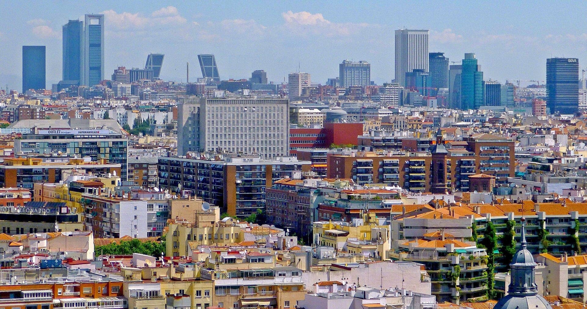 Madrid seen from above