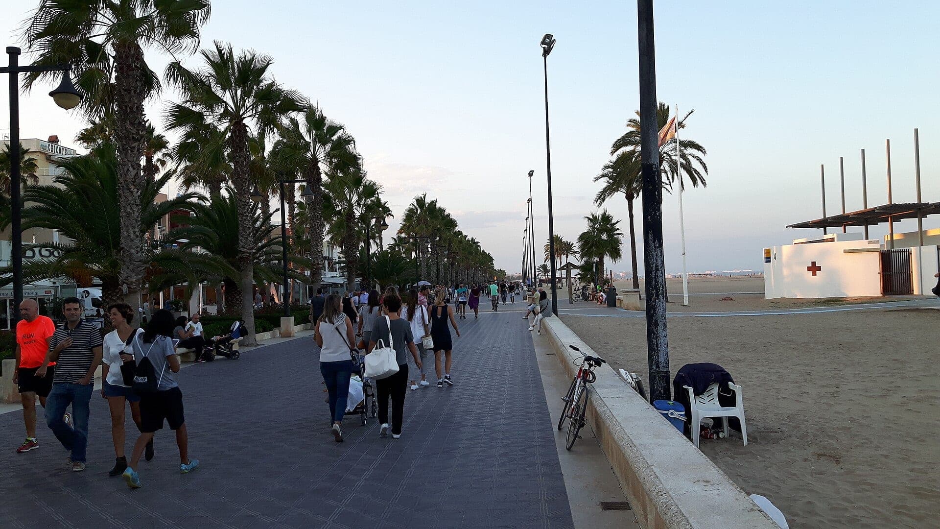 Malvarrosa beach in Valencia