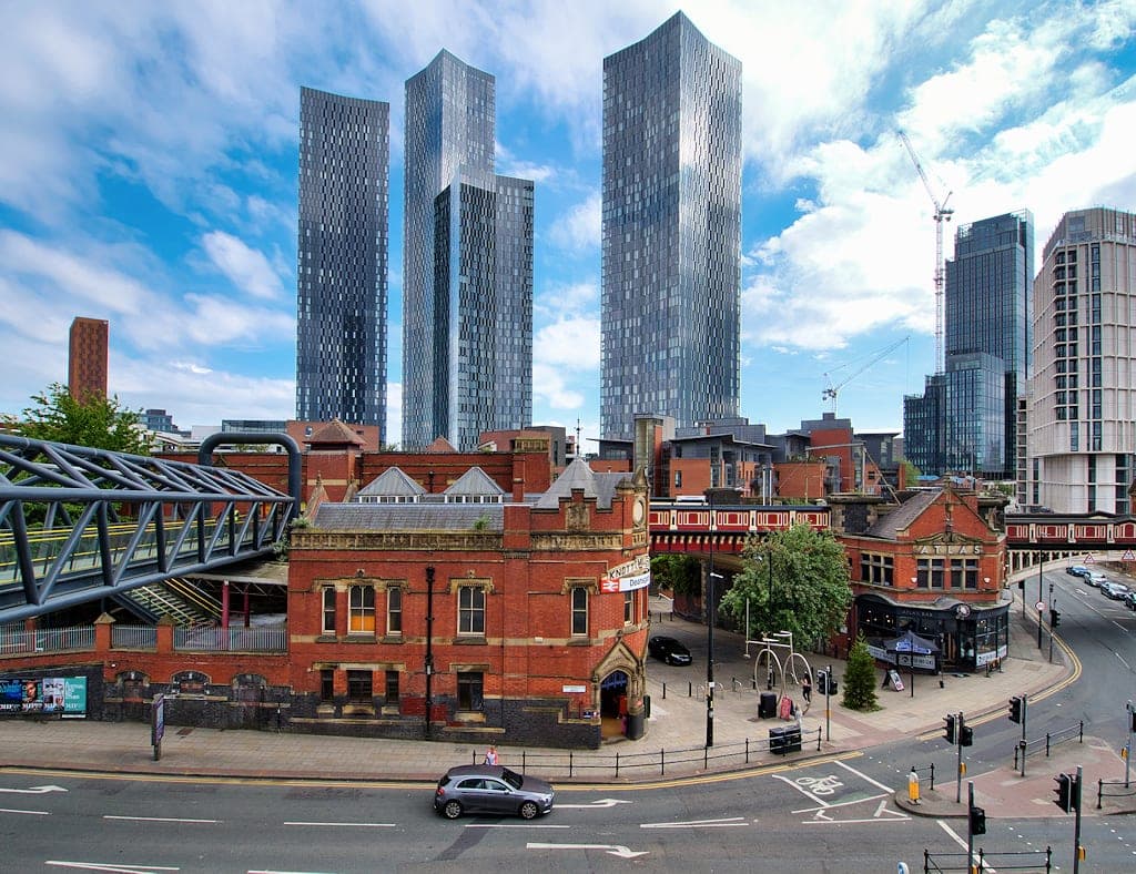 Tower blocks in central Manchester